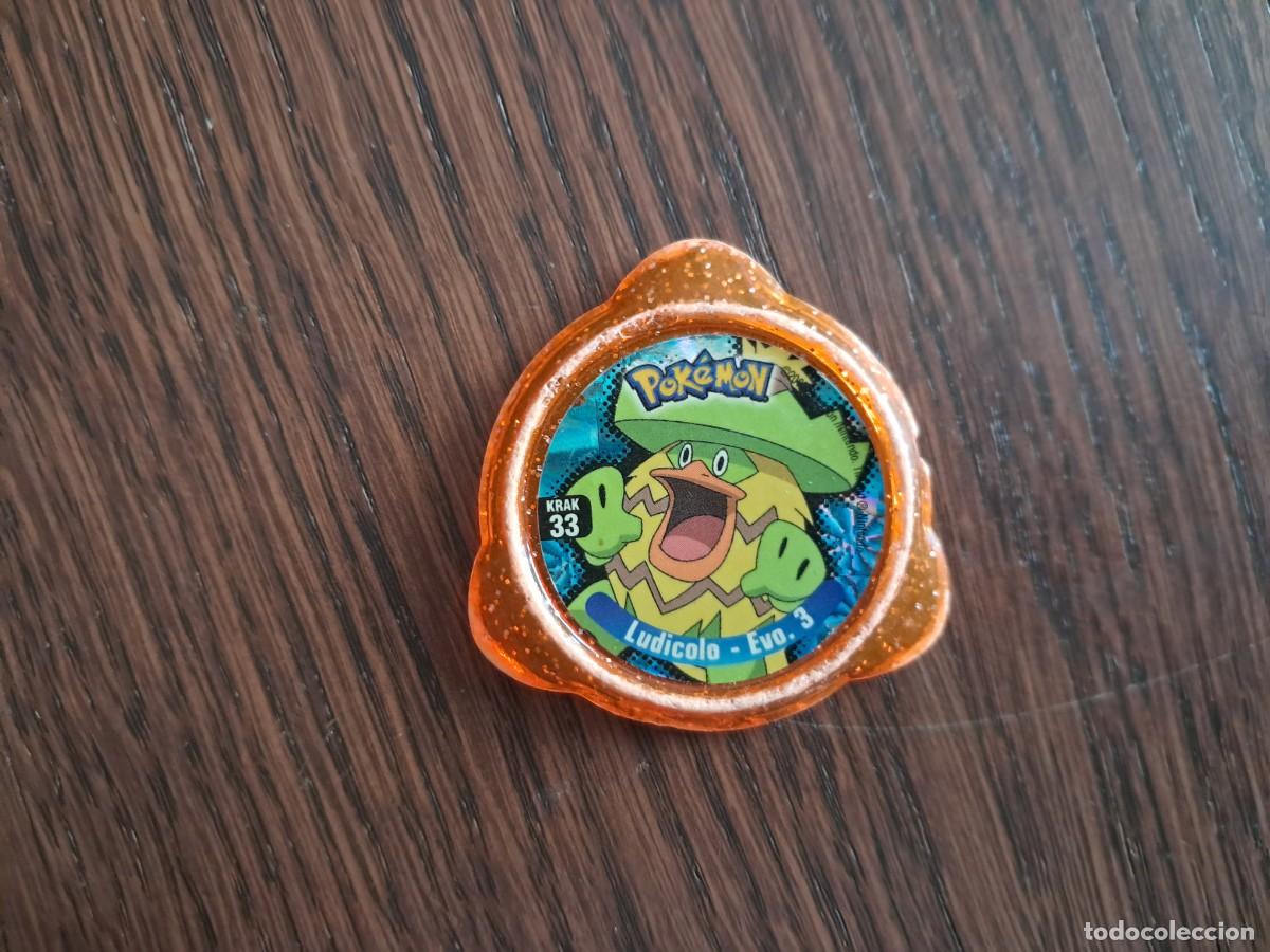 Coleccionismo cromos antiguos: Krak Pokemon n* 33 LUDICOLO -EVO 3 Coleccion Tazos Kraks Pokemon Panini TAZO