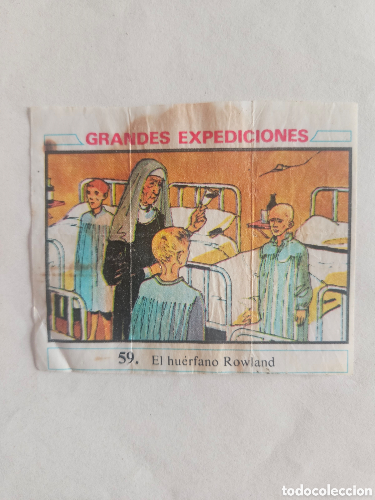 Coleccionismo cromos antiguos: CROMO - GRANDES EXPEDICIONES - N&deg; 59 EL HUERFANO ROWLAND - CHICLES DUNKIN - NUNCA PEGADO