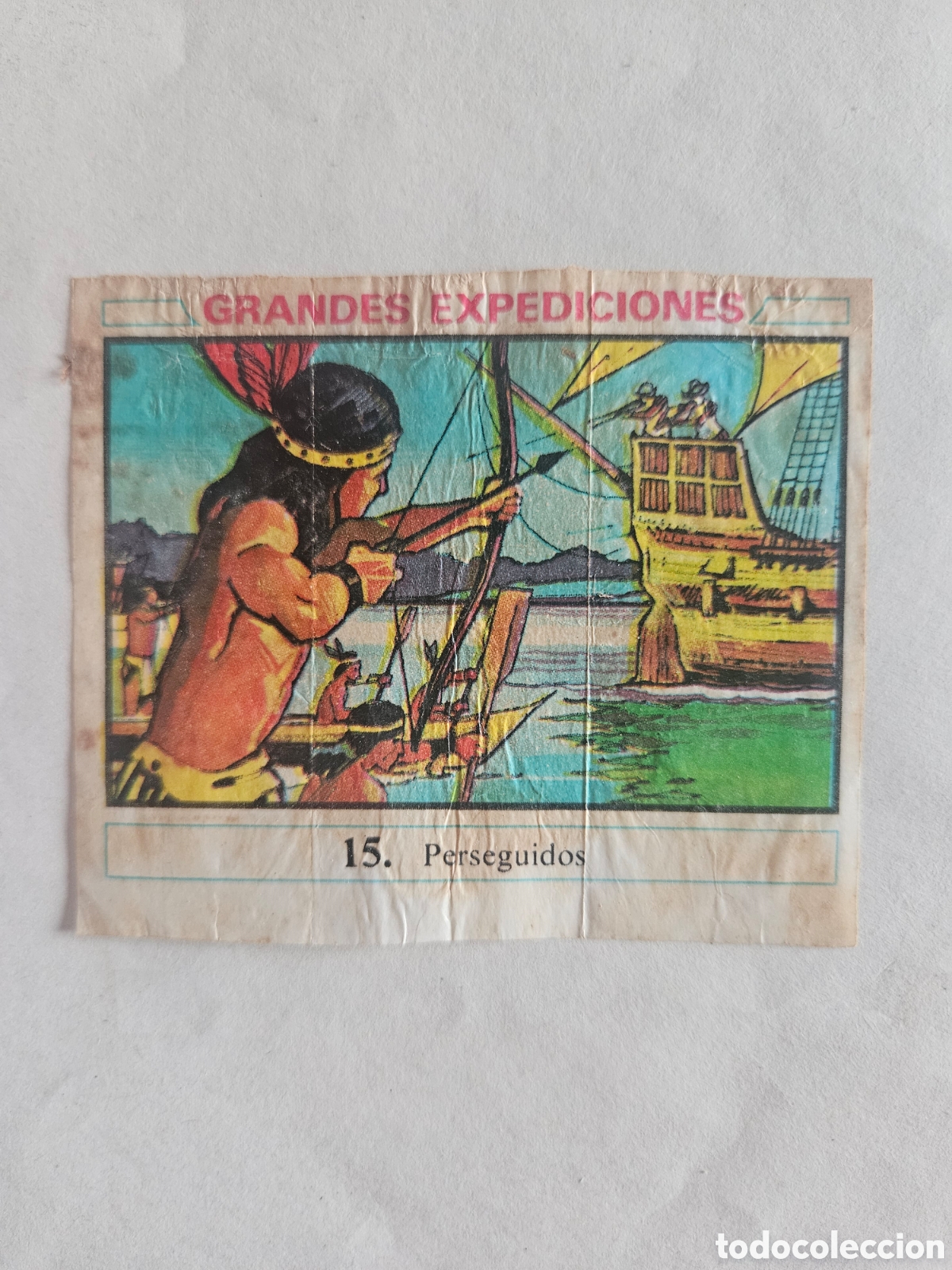 Coleccionismo cromos antiguos: CROMO - GRANDES EXPEDICIONES - N&deg; 15 PERSEGUIDOS - CHICLES DUNKIN - NUNCA PEGADO
