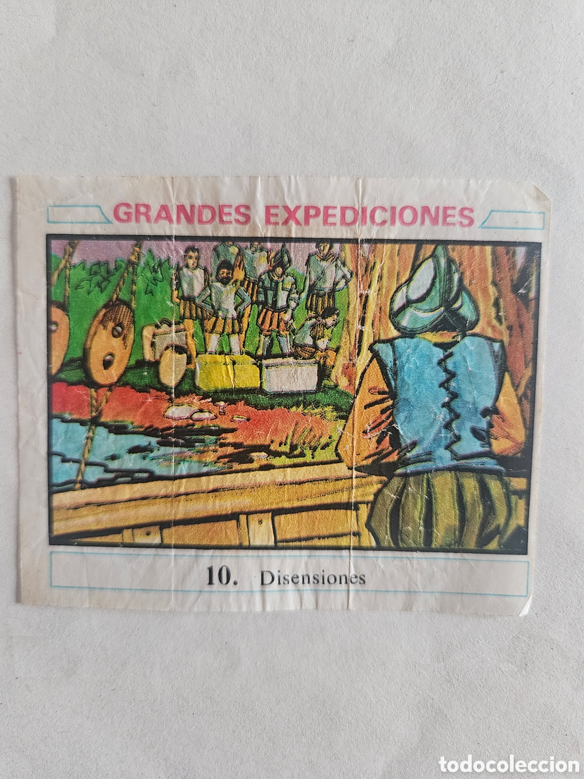 Coleccionismo cromos antiguos: CROMO - GRANDES EXPEDICIONES - N&deg; 10 DISENSIONES - CHICLES DUNKIN - NUNCA PEGADO