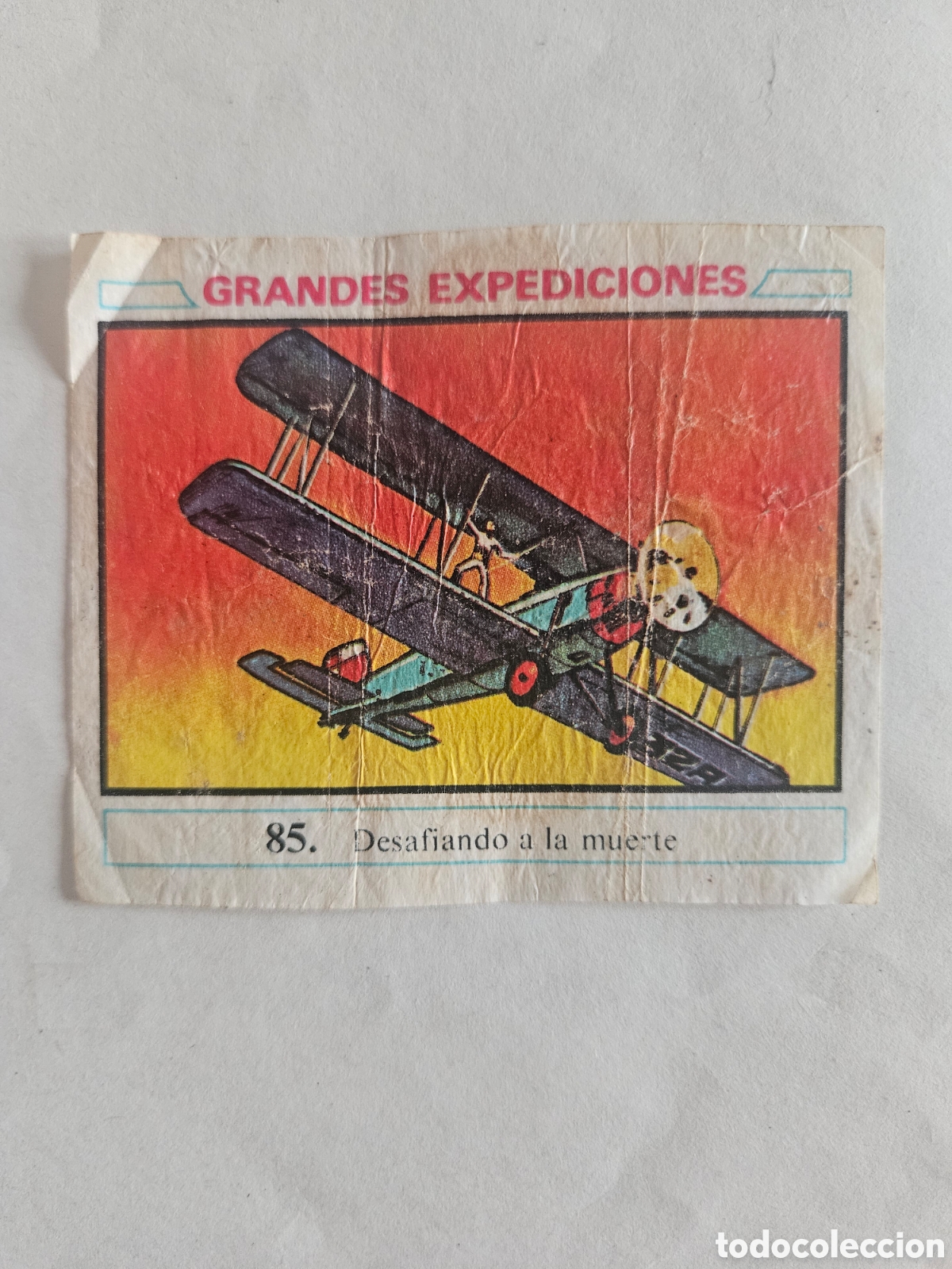 Coleccionismo cromos antiguos: CROMO - GRANDES EXPEDICIONES - N&deg; 85 DESAFIANDO A LA MUERTE - CHICLES DUNKIN - NUNCA PEGADO