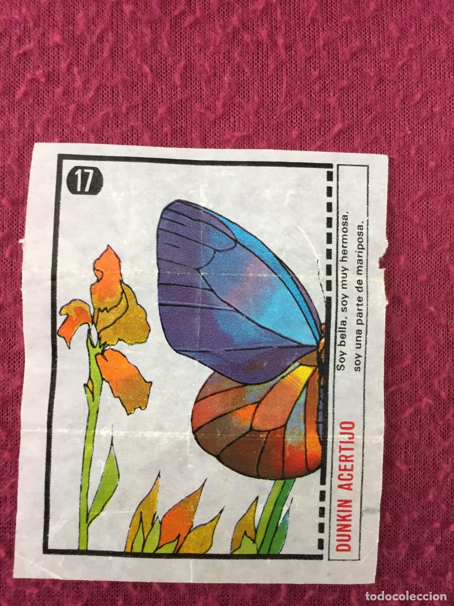 Coleccionismo cromos antiguos: DUNKIN ACERTIJO - CROMO NUMERO N&ordm; 17 - SOY PARTE DE LA MARIPOSA