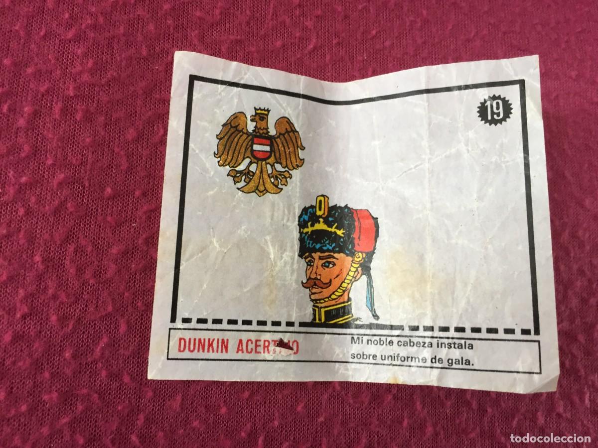 Coleccionismo cromos antiguos: DUNKIN ACERTIJO - CROMO NUMERO N&ordm; 19 - SOMBRERO DE GALA
