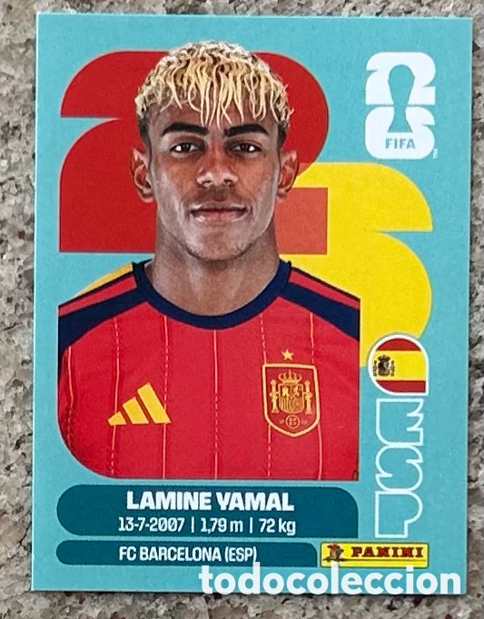 Coleccionismo cromos antiguos: LAMINE YAMAL ESP 15 STICKER MUNDIAL 2026 PANINI FIFA WORLD CUP NUEVO
