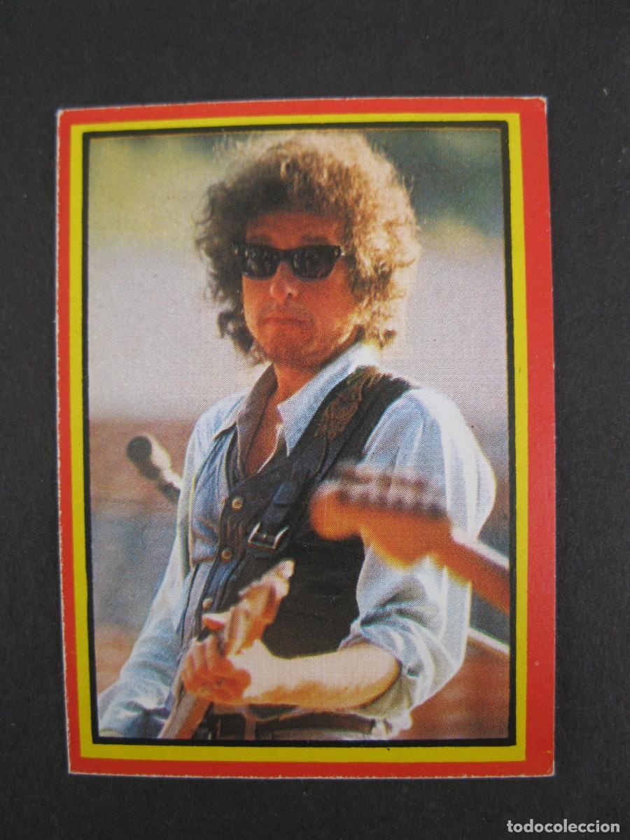 Coleccionismo cromos antiguos: FABULOSOS - CROMO N&ordm; 61 - BOB DYLAN - EDITORIAL RUIZ ROMERO - NUNCA PEGADO.