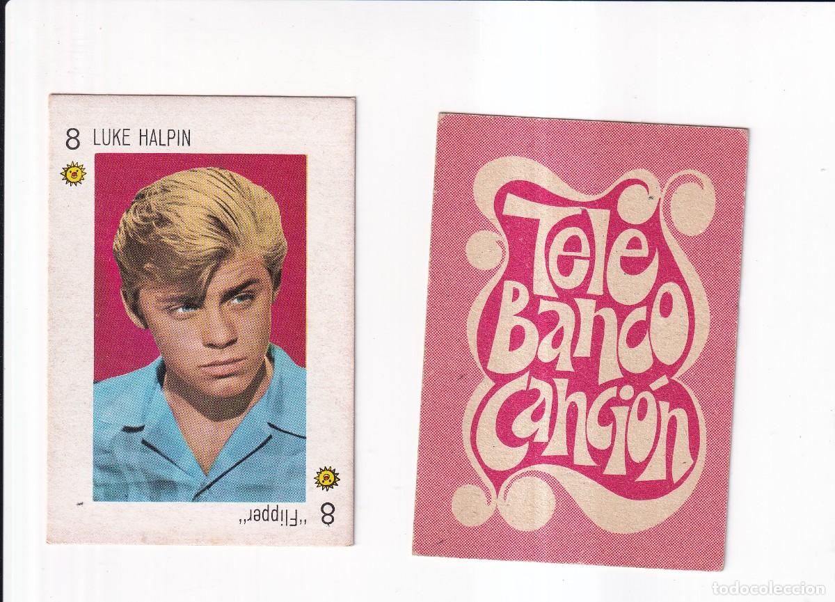 Collectable Antique Stickers: TELE BANCO CANCION : SERIE ROJA : N&ordm; 8 DE OROS ; LUKE HALPIN