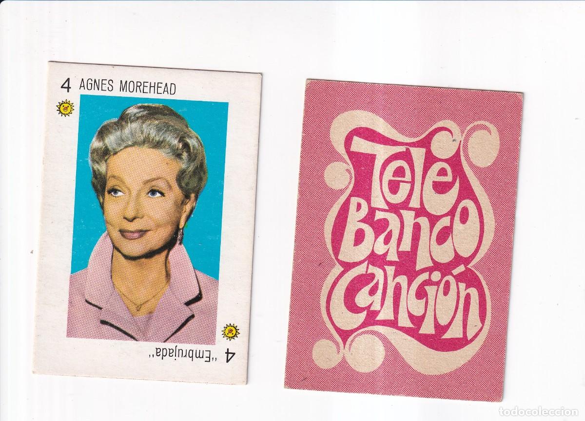 Coleccionismo cromos antiguos: TELE BANCO CANCION : SERIE ROJA : N&ordm; 4 DE OROS ; AGNES MOREHAD