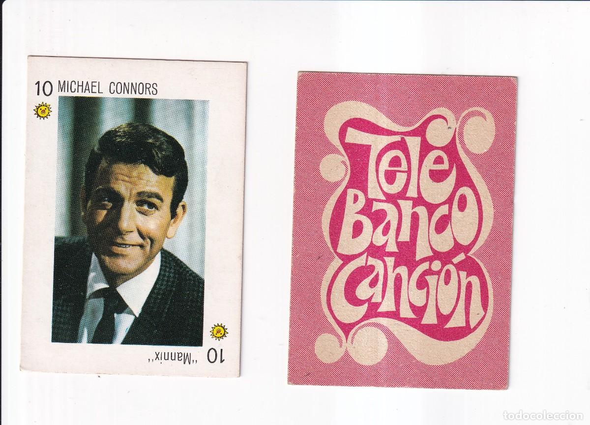 Collectionnisme Cartes &agrave; collectionner anciennes: TELE BANCO CANCION : SERIE ROJA : N&ordm; 10 DE OROS ; MICHAEL CONNORS