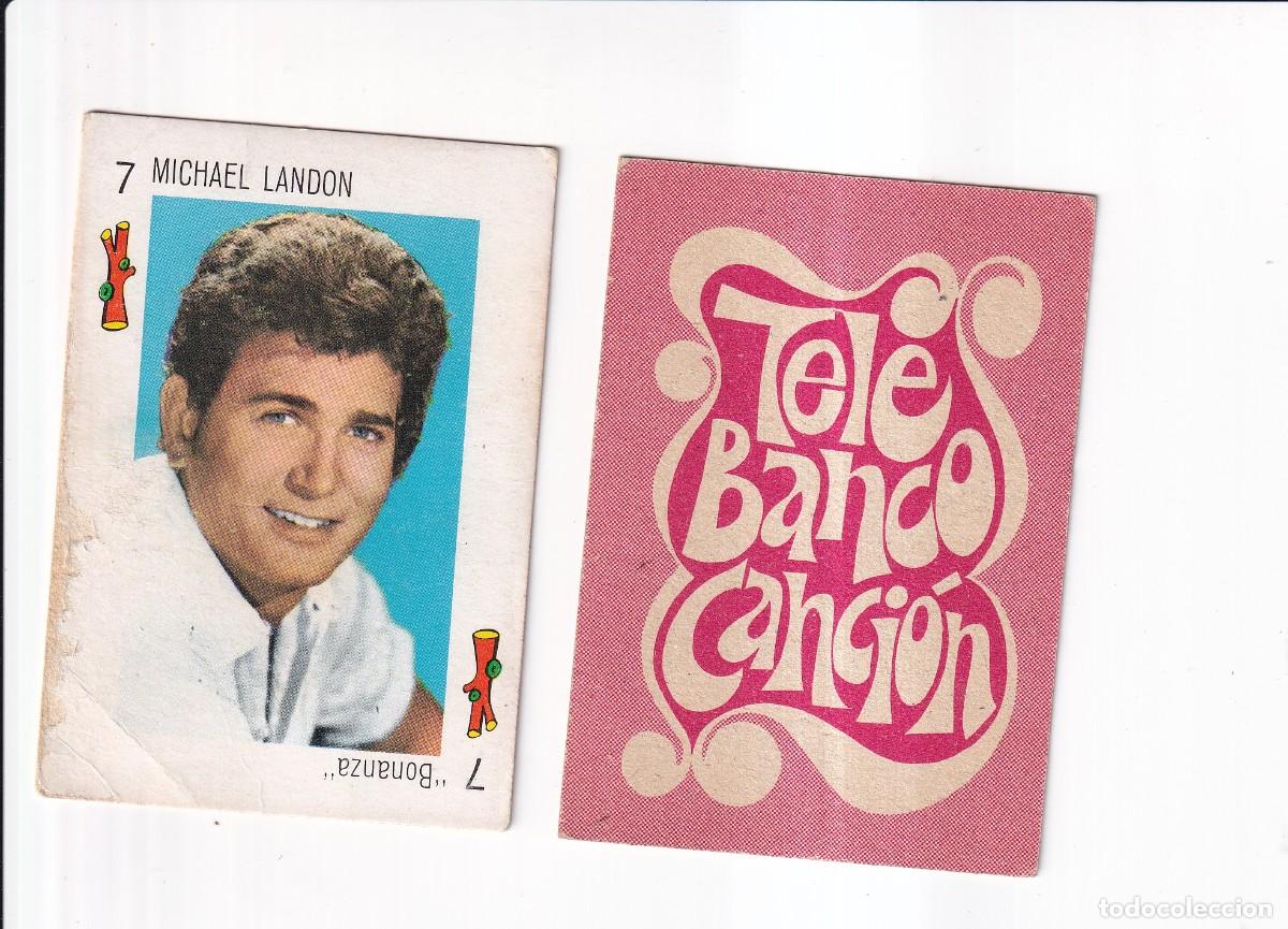 Coleccionismo cromos antiguos: TELE BANCO CANCION : SERIE ROJA : N&ordm; 7 DE BASTOS ; MICHEL LANDON