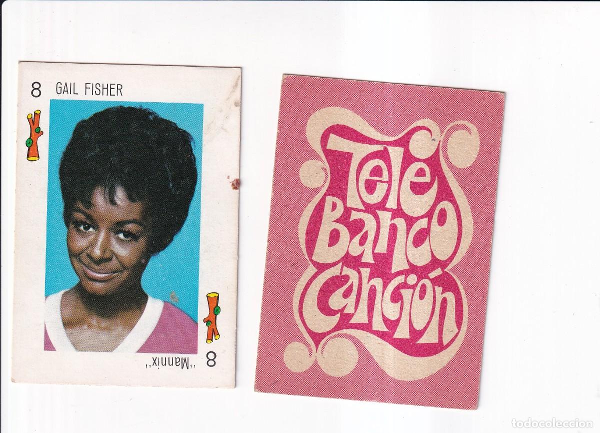 Coleccionismo cromos antiguos: TELE BANCO CANCION : SERIE ROJA : N&ordm; 8 DE BASTOS ; GAIL FISHER
