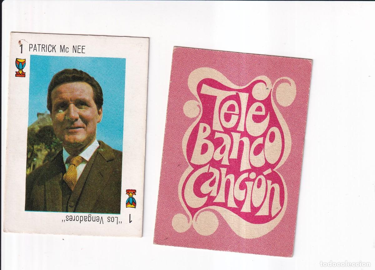 Coleccionismo cromos antiguos: TELE BANCO CANCION : SERIE ROJA : N&ordm; 1 DE COPAS ; P&Agrave;TRICK Mc NEE