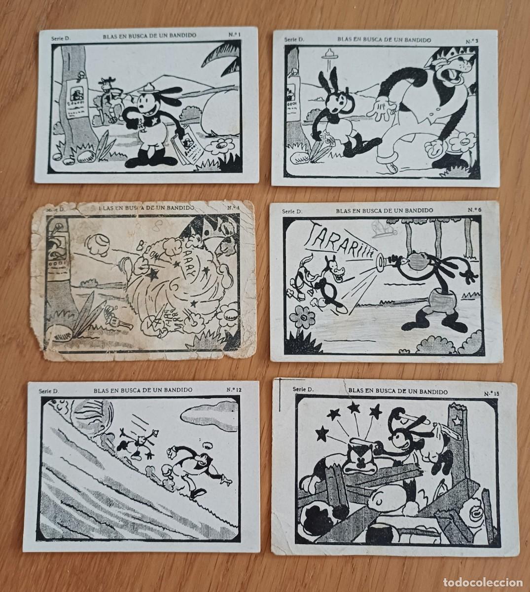 Coleccionismo cromos antiguos: 6 cromos BLAS EN BUSCA DE UN BANDIDO. chocolates Juncosa