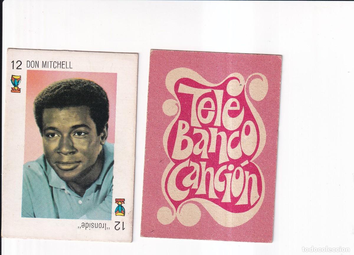 Coleccionismo cromos antiguos: TELE BANCO CANCION : SERIE ROJA : N&ordm; 12 DE COPAS ; DON MITCHELL