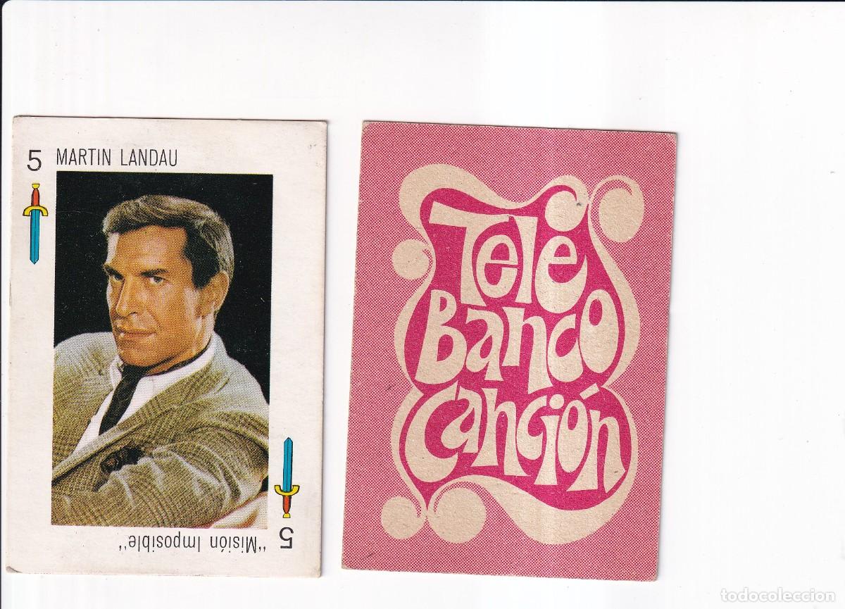 Coleccionismo cromos antiguos: TELE BANCO CANCION : SERIE ROJA : N&ordm; 5 DE ESPADAS ; MARTIN LANDAU