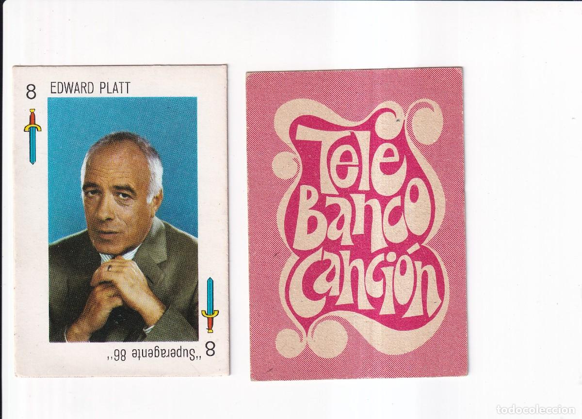 Coleccionismo cromos antiguos: TELE BANCO CANCION : SERIE ROJA : N&ordm; 8 DE ESPADAS ; EDWARD PLATT