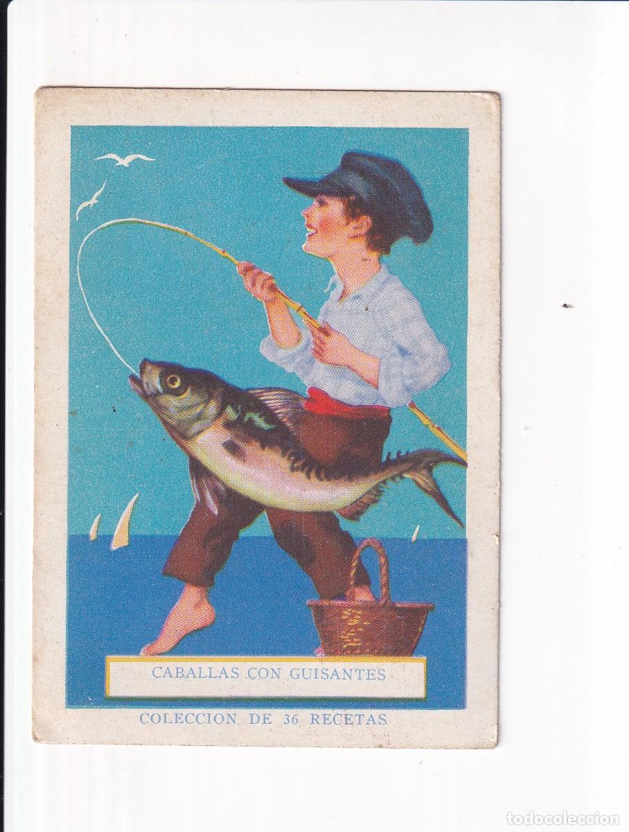 Coleccionismo cromos antiguos: COLECCION DE 36 RECETAS : NUMERO 3 : CABALLAS CON GUISANTES . CHOCOLATE AMATLLER