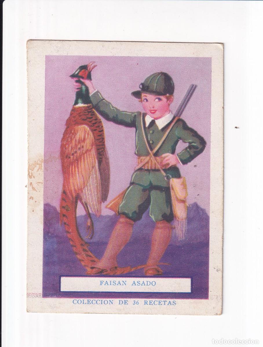Coleccionismo cromos antiguos: COLECCION DE 36 RECETAS : NUMERO 20 : FAISAN ASADO . CHOCOLATE AMATLLER