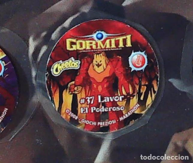 Coleccionismo cromos antiguos: matutano cheetos gormiti tazo pegatina peel superior n 37