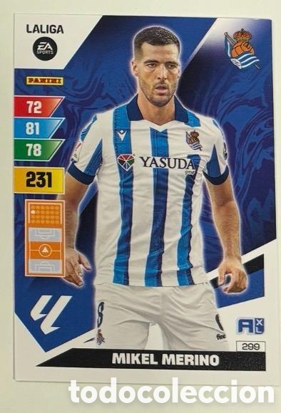 Coleccionismo cromos antiguos: 299 MIKEL MERINO REAL SOCIEDAD Panini Adrenalyn XL LaLiga 2023 2024