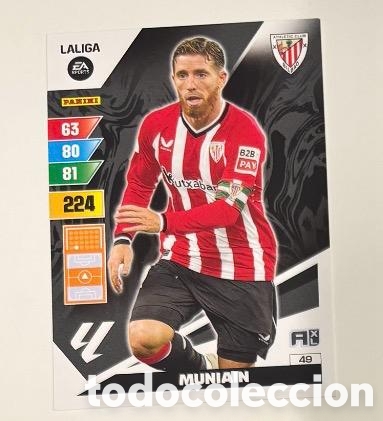 Coleccionismo cromos antiguos: 49 MUNIAIN ATHLETIC CLUB Panini Adrenalyn XL LaLiga 2023 2024