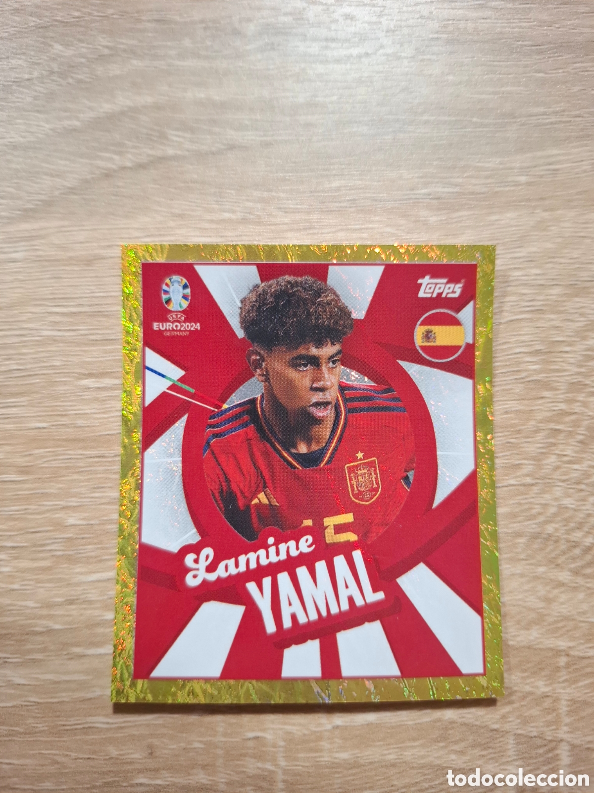 Coleccionismo cromos antiguos: Lamine Yamal topps Swiss edition Gold