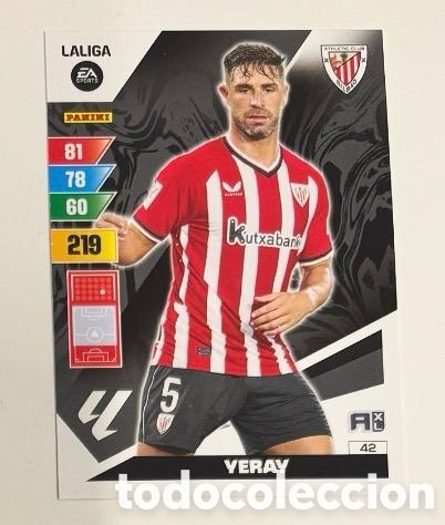 Coleccionismo cromos antiguos: 42 YERAY ATHLETIC CLUB Panini Adrenalyn XL LaLiga 2023 2024