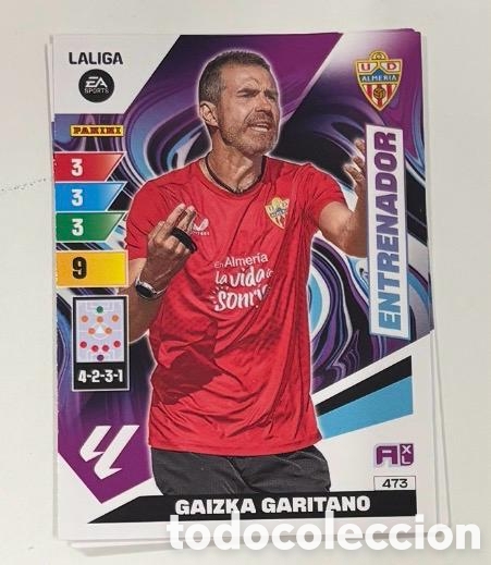 Coleccionismo cromos antiguos: 473 GARITANO ENTRENADOR ALMERIA Panini Adrenalyn XL LaLiga 2023 2024