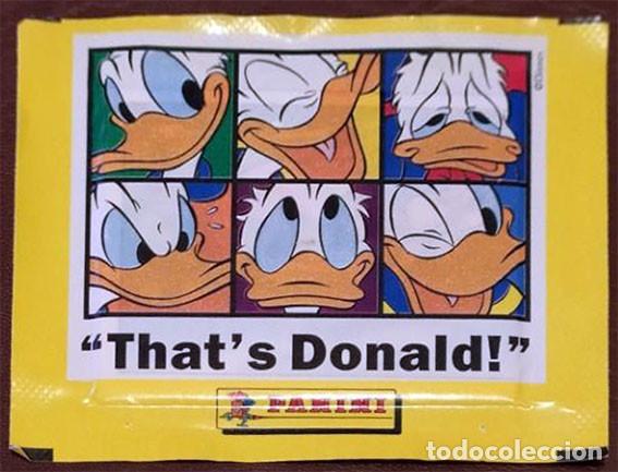 Coleccionismo cromos antiguos: SOBRE DE CROMOS ALBUM ASI ES DONALD! DE PANINI (SIN ABRIR)