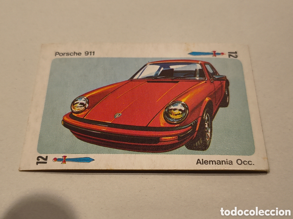 Coleccionismo cromos antiguos: TELE MOTOR EDICIONES ESTE PORSCHE 911 12 DE ESPADAS