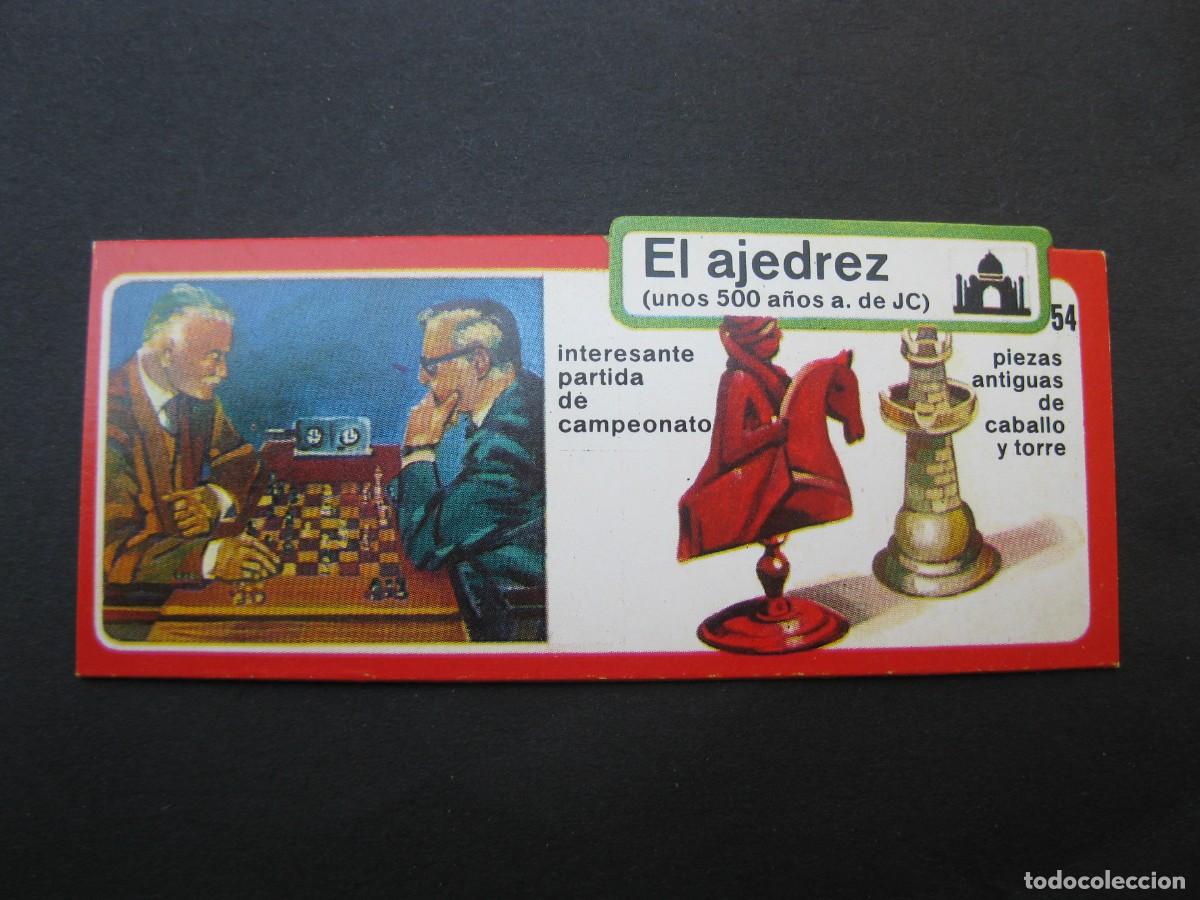 Coleccionismo cromos antiguos: LOS INVENTOS - CROMO - TARJETA N&ordm; 54 - EL AJEDREZ - BIMBO.