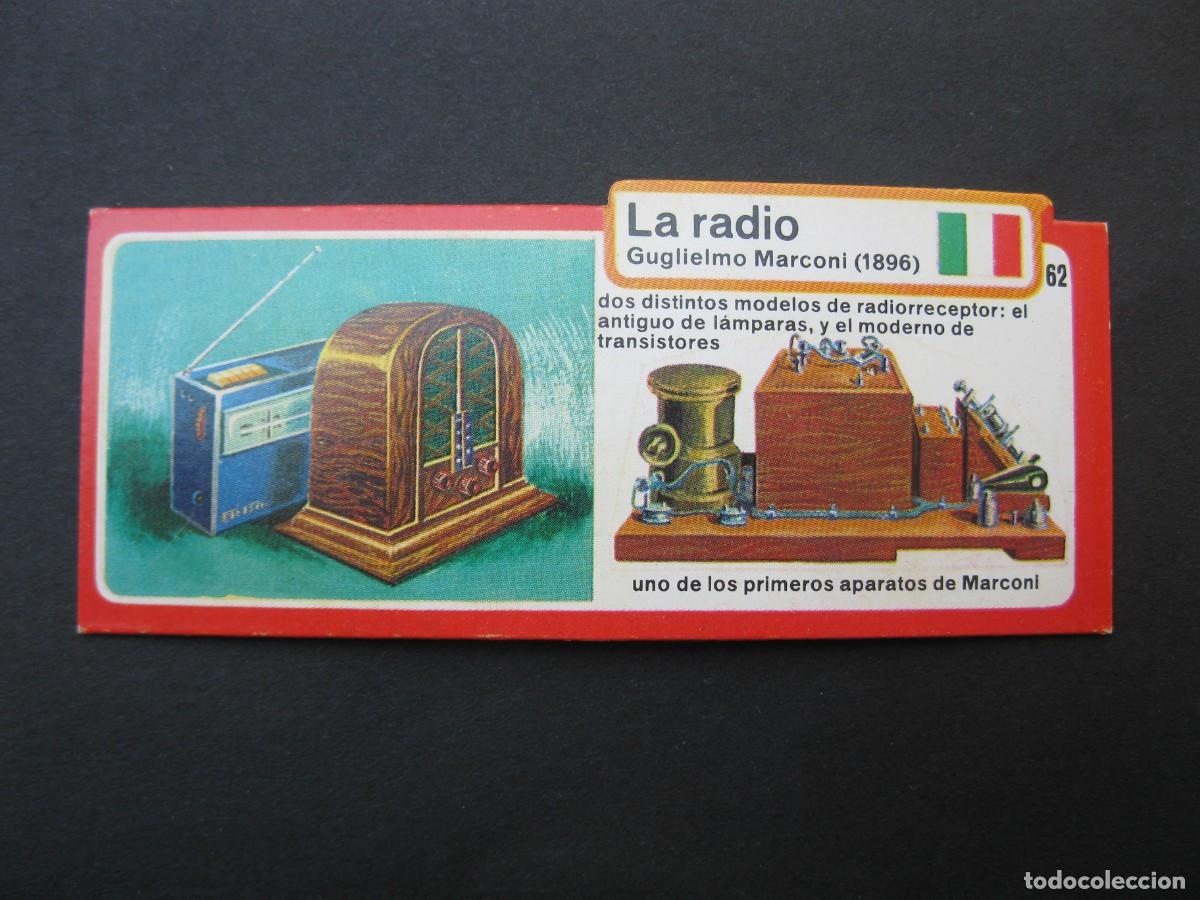 Coleccionismo cromos antiguos: LOS INVENTOS - CROMO - TARJETA N&ordm; 62 - LA RADIO - BIMBO.