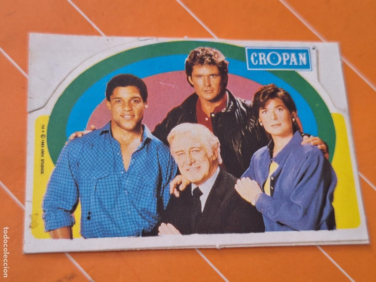 Coleccionismo cromos antiguos: D CROMO ADHESIVO troquelado CROPAN EL coche fant&aacute;stico FOTO DE EQUIPO