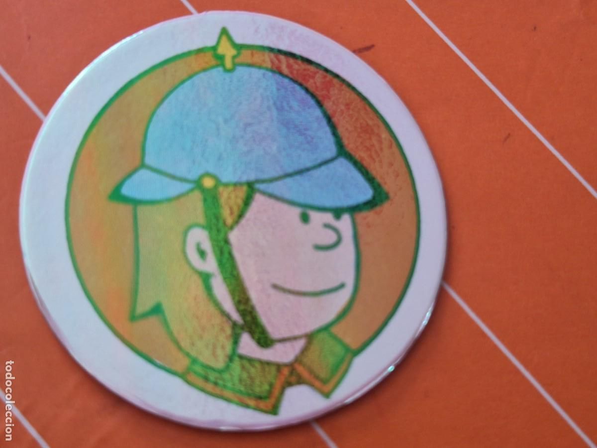 Coleccionismo cromos antiguos: CROMO REDONDO PHOSKITOS ERASE UNA VEZ EL HOMBRE N 30 PEDRO EN SIGLO XX NUNCA PEGADO