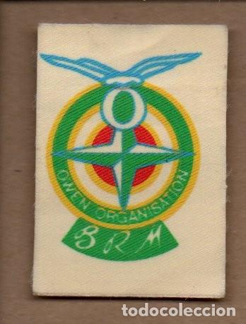Coleccionismo cromos antiguos: ANTIGUO CROMO ADHESIVO DE TELA. TUS GRANDES MARCAS DE MOTO. B R M. 4,5 X 6,5 CM.