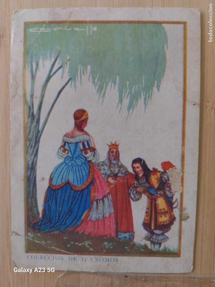 Coleccionismo cromos antiguos: GATO CON BOTAS CROMO VI REYES PROMOCIONAL CHOCOLATE JUNCOSA ILUSTRACION CARVALLO ORIGINAL