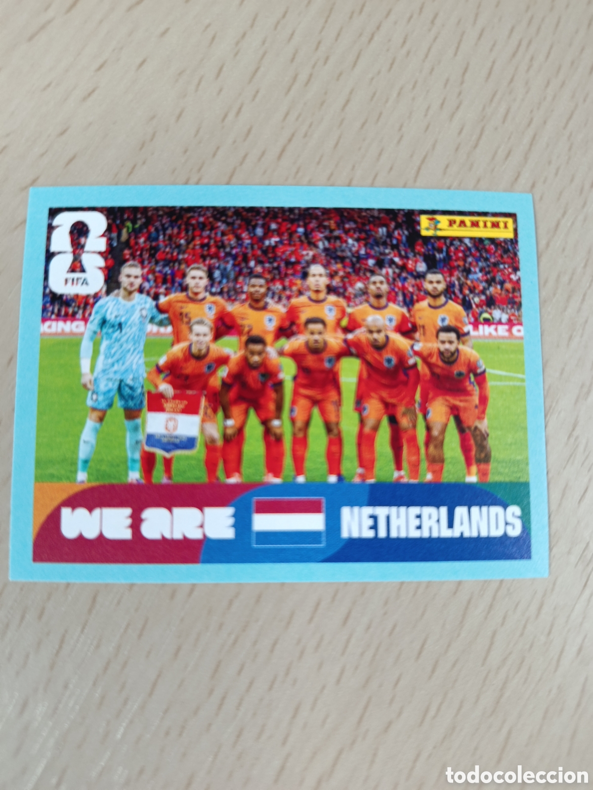 Collectable Antique Stickers: SELECION EQUIPO HOLANDA NED 13 FIFA WORLD CUP 26 2026 MUNDIAL 26 2026 PANINI