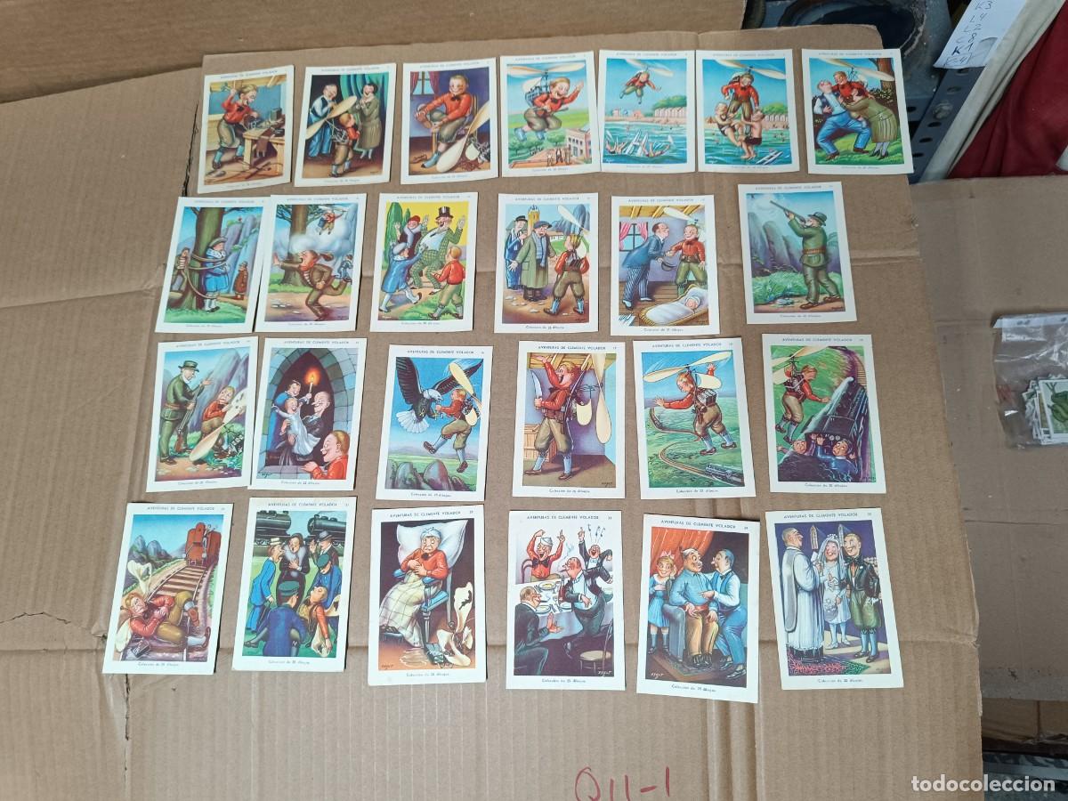 Coleccionismo cromos antiguos: ANTIGUA COLECCION COMPLETA, 25 CROMOS, CLEMENTE VOLADOR, PUBLICIDAD CHOCOLATES JUNCOSA BARCELONA P19