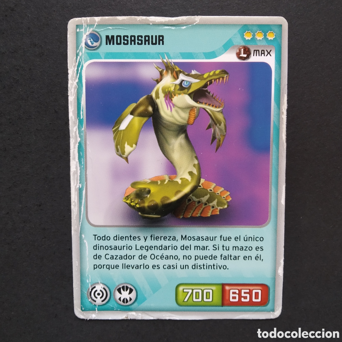 Coleccionismo cromos antiguos: CROMO - N&ordm; 244 - MOSASAUR - INVIZIMALS, DESAFIOS OCULTOS - PANINI - A&Ntilde;O 2013