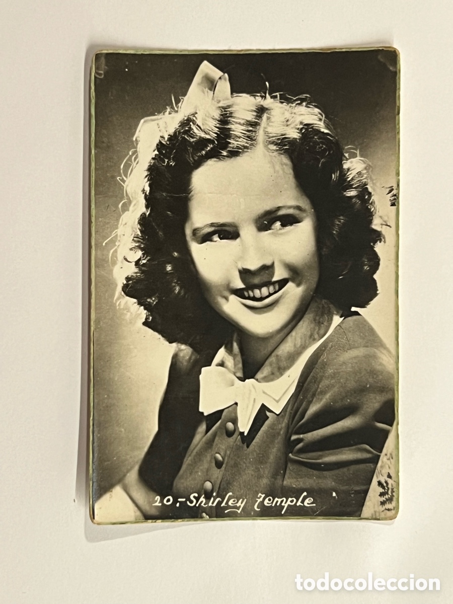 Coleccionismo cromos antiguos: Shirley Temple. Cromo fotogr&aacute;fico No.10, sin datos editor.. Med&iacute;das: 9 x 6 cm.,