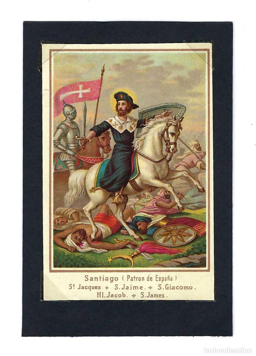Coleccionismo cromos antiguos: CROMO- SANTIAGO. PATR&Oacute;N DE ESPA&Ntilde;A. ST. JACQUES. S. JAIME. SIGLO XX