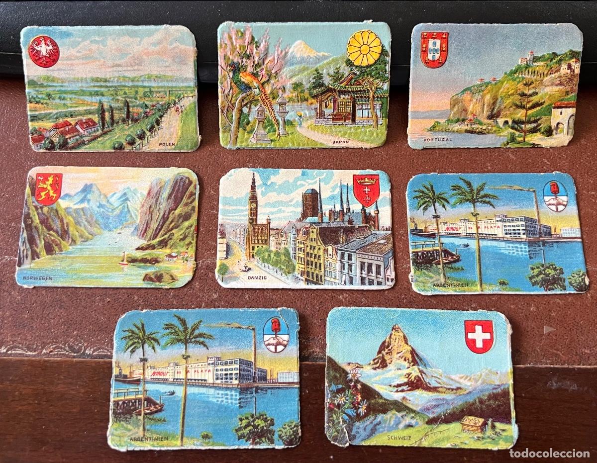 Coleccionismo cromos antiguos: Lote de 8 cromos de Chocolates Ezquerra (Vitoria) - Vistas del Mundo