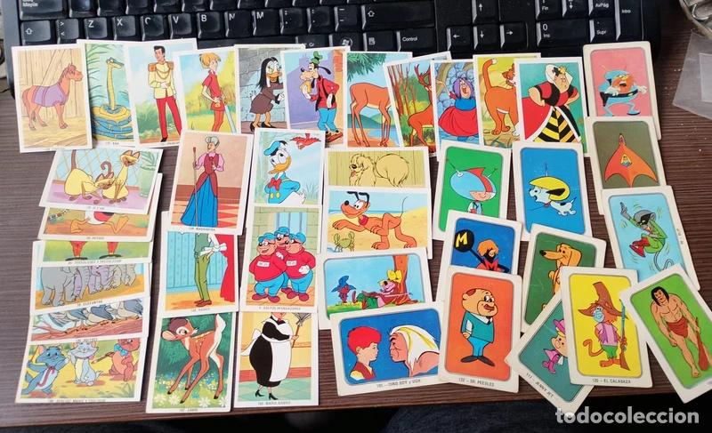 Coleccionismo cromos antiguos: Lote de 38 cromos. Galer&iacute;a Walt Disney. A&ntilde;o 1973. Editorial Fher. Cromos sin pegar.