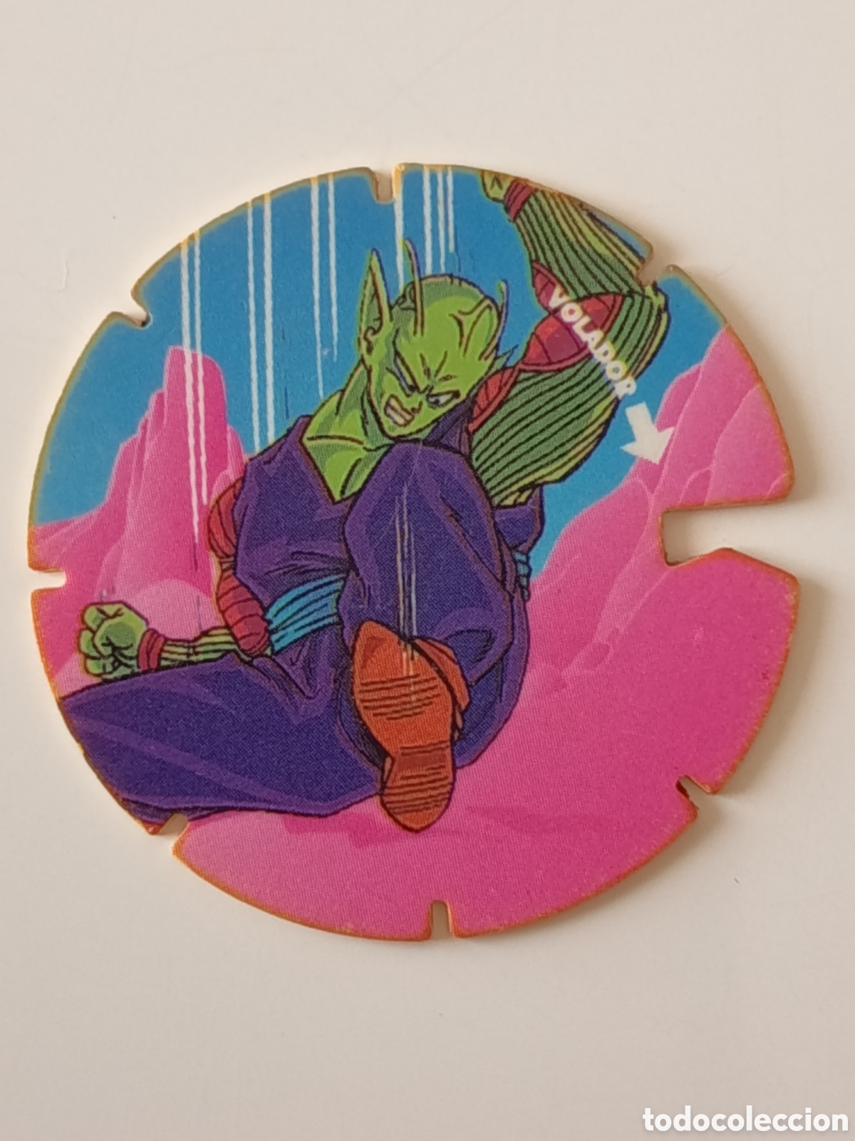 Coleccionismo cromos antiguos: Tazo Drag&oacute;n Ball Z serie Roja n&uacute;mero 12 Piccolo Jr.