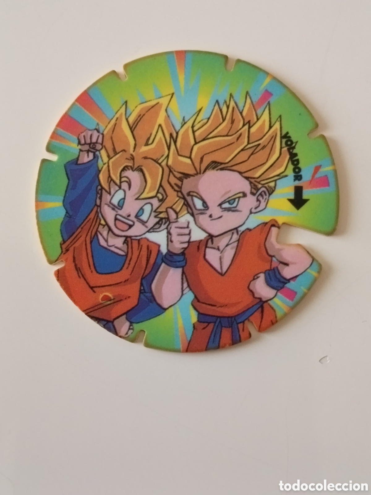 Coleccionismo cromos antiguos: Tazo Drag&oacute;n Ball Z serie Roja n&uacute;mero 15 Goten Trunks
