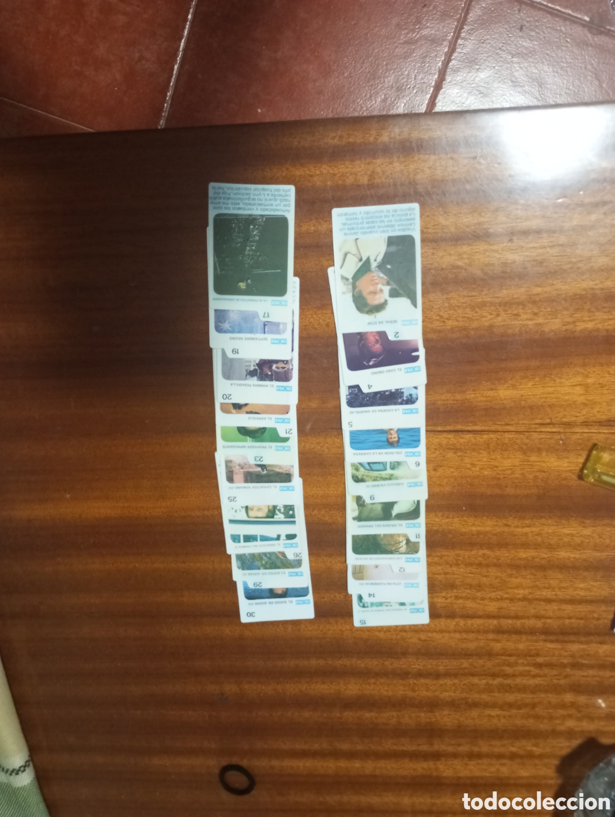 Coleccionismo cromos antiguos: Cromos antiguos cropan serie el santo