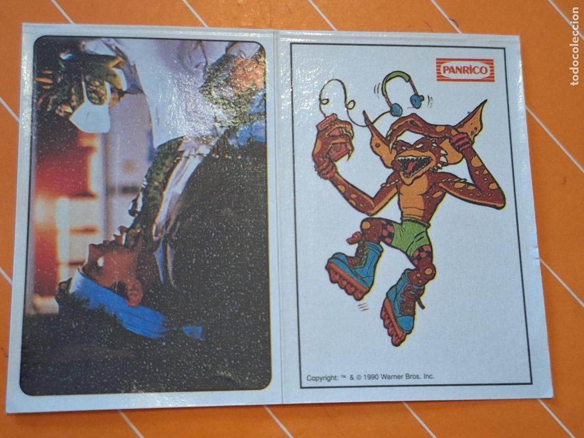 Coleccionismo cromos antiguos: Cromo adhesivo panrico nunca pegado gremlins 2 1990 warner bros
