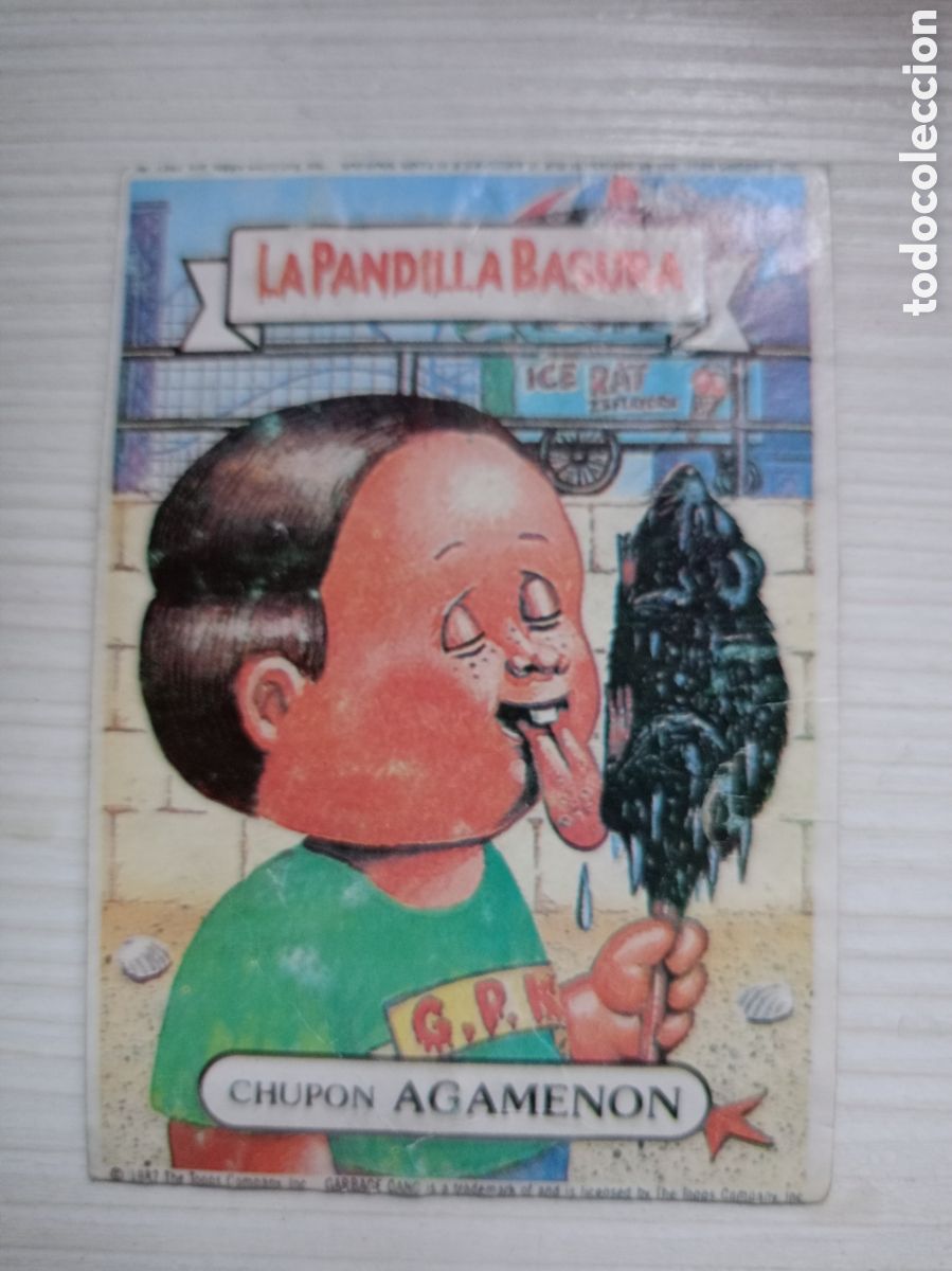 Collectionnisme Cartes &agrave; collectionner anciennes: CROMO RECUPERADO LA PANDILLA BASURA N&ordm;39 CHUPON AGAMENON SUPER POP