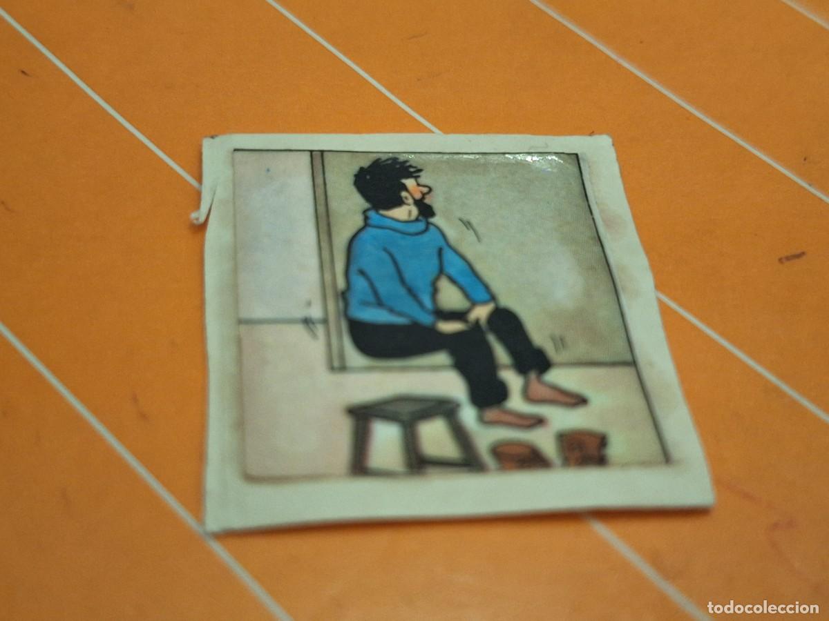 Coleccionismo cromos antiguos: 1982 panrico vi&ntilde;eta de tira c&oacute;mic adhesiva capit&aacute;n haddock tintin