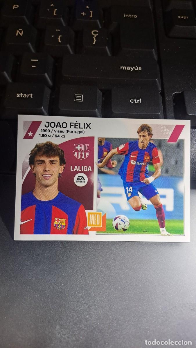Coleccionismo cromos antiguos: CROMO JOAO FELIX 66 ULTIMOS FICHAJES FICHAJE 66 BARCELONA LIGA 2023 2024 23 24 ESTE PANINI NUNCA PEG