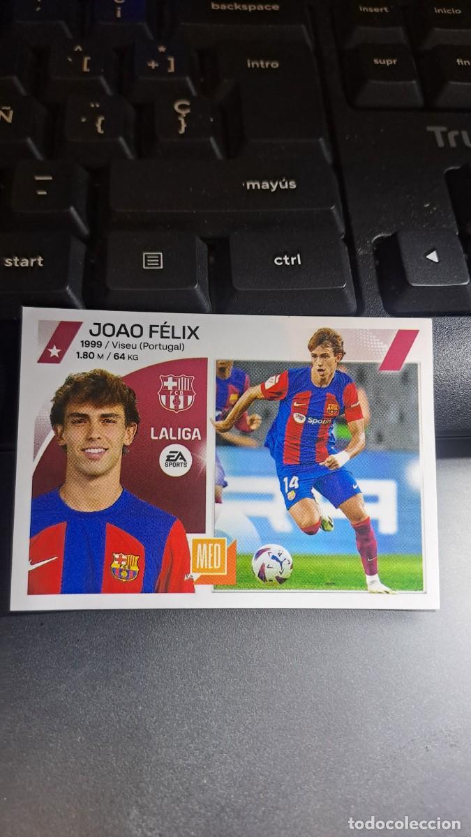 Coleccionismo cromos antiguos: CROMO JOAO FELIX 66 ULTIMOS FICHAJES FICHAJE 66 BARCELONA LIGA 2023 2024 23 24 ESTE PANINI NUNCA PEG